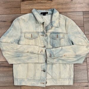 JCREW Light Blue/Cream Retro Denim Faded Jean Jacket | Women’s size Medium